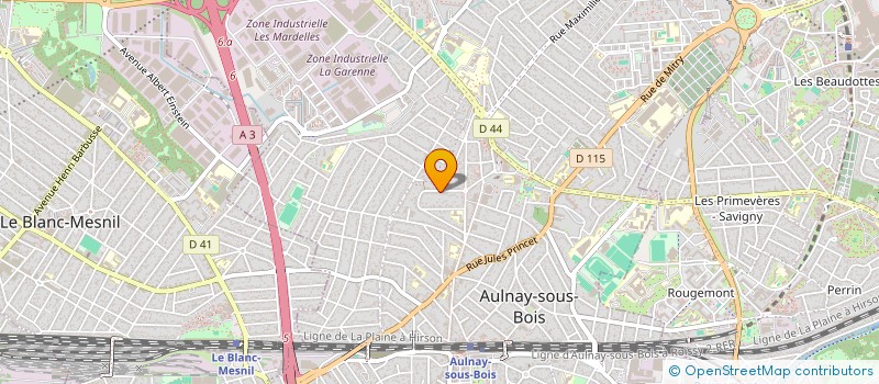 localisation de l'entreprise ENAM  AULNAY-SOUS-BOIS