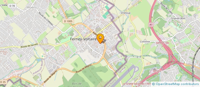 localisation de l'entreprise ENAMARO à FERNEY-VOLTAIRE