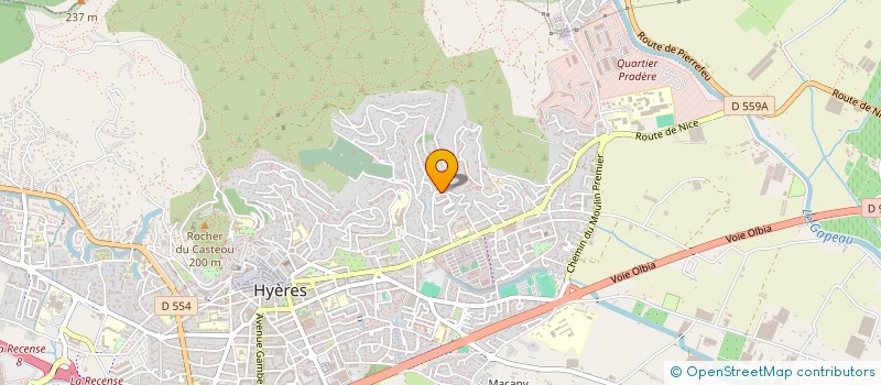 localisation de l'entreprise ENAMOR à HYERES
