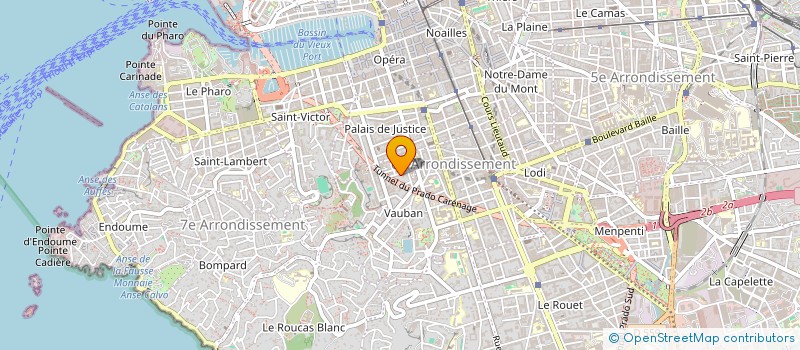 localisation de l'entreprise ENAMOURA  MARSEILLE