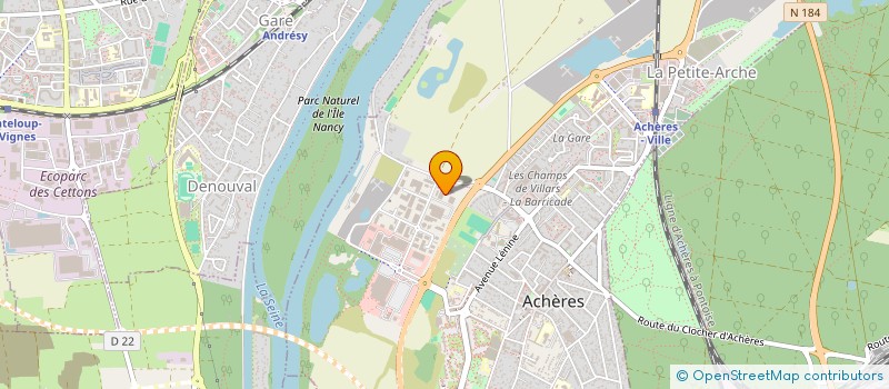 localisation de l'entreprise ENANOB à ACHERES