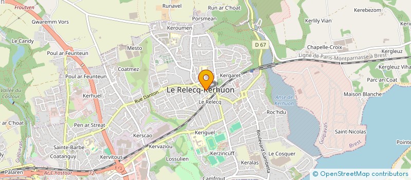 localisation de l'entreprise ENANOWAL-OUESSANTJAURES  LE RELECQ-KERHUON