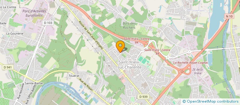localisation de l'entreprise ENAO SOLUTIONS à SAINT-YRIEIX-SUR-CHARENTE