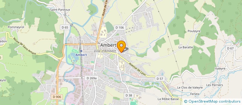 localisation de l'entreprise ENARS à AMBERT