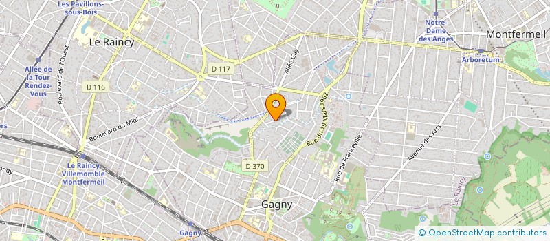 localisation de l'entreprise ENAV à GAGNY