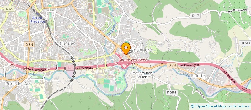 localisation de l'entreprise ENAVA  FUVEAU