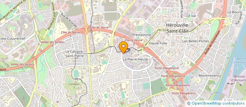 localisation de l'entreprise ENAVAS TRANSPORTS ET SERVICES à CAEN