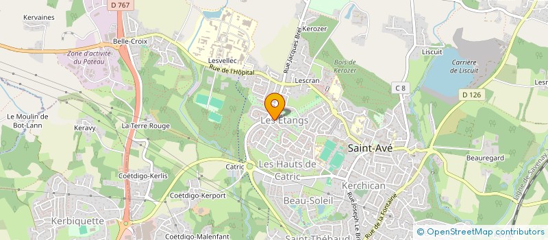 localisation de l'entreprise ENB  SAINT-AVE