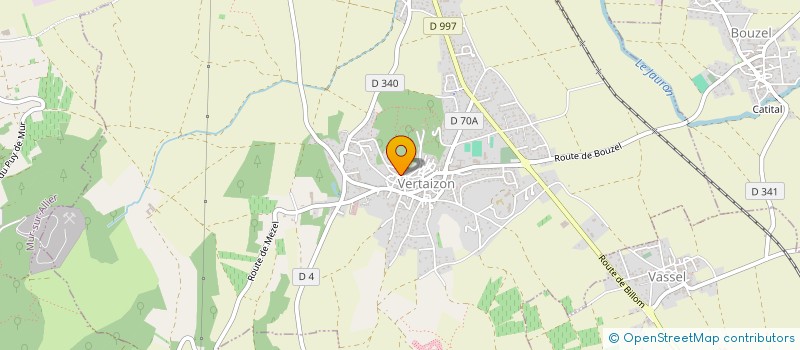 localisation de l'entreprise ENBATAL  VERTAIZON