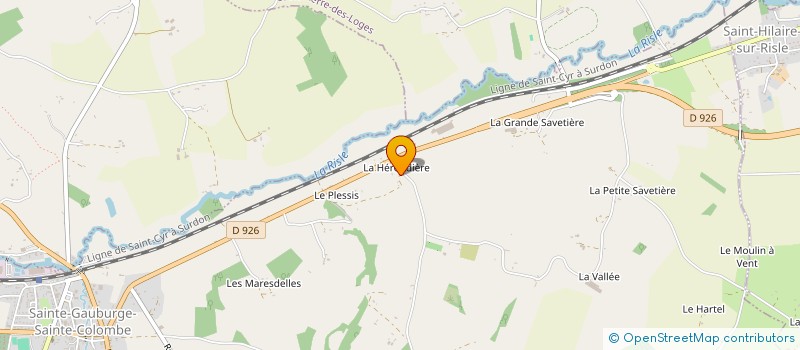 localisation de l'entreprise ENBC à SAINTE-GAUBURGE-SAINTE-COLOMBE