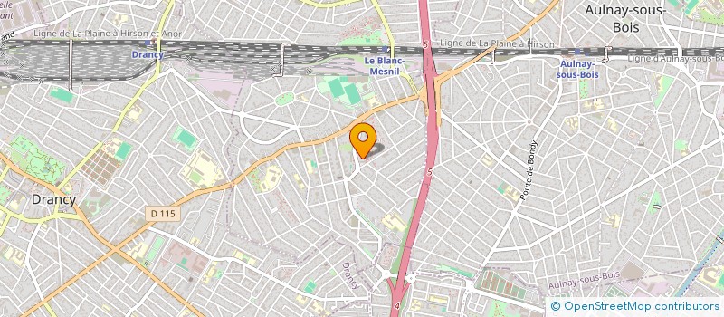 localisation de l'entreprise ENBC 91 à LE BLANC-MESNIL