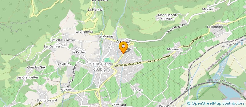 localisation de l'entreprise ENBC CONCEPT  SAINT PIERRE D'ALBIGNY