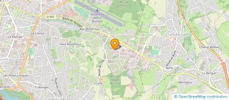 localisation de l'entreprise ENCA BTP  VETRAZ-MONTHOUX