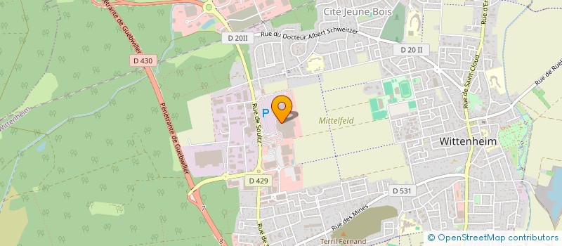 localisation de l'entreprise ENCADRARTS  WITTENHEIM