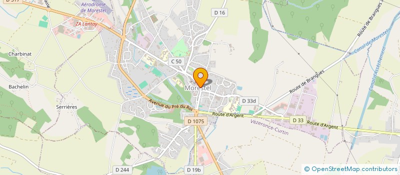 localisation de l'entreprise ENCARAT à MORESTEL