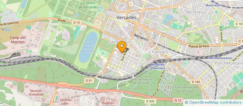 localisation de l'entreprise ENCARNACION CHARPENTIER à VERSAILLES