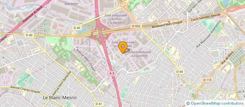 localisation de l'entreprise ENCAS 2 à AULNAY-SOUS-BOIS