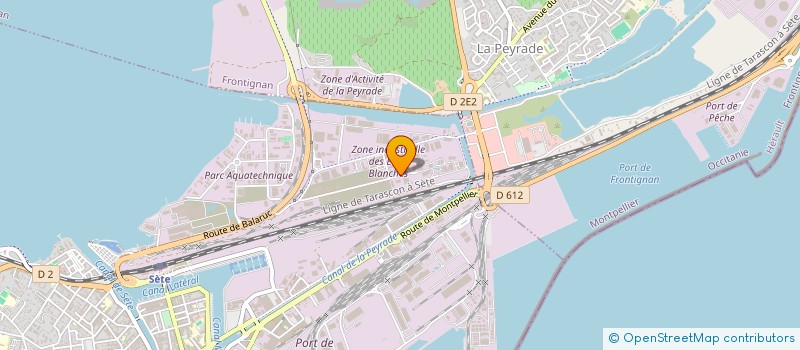 localisation de l'entreprise ENCAS SERVICE à SETE