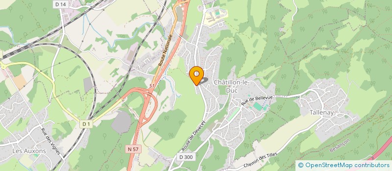 localisation de l'entreprise ENCASOU à LES AUXONS
