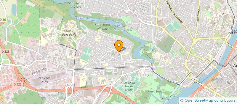 localisation de l'entreprise ENCAVALE à ANGERS