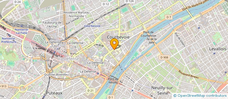 localisation de l'entreprise ENCELADE EXPERTISE BATIMENT à COURBEVOIE