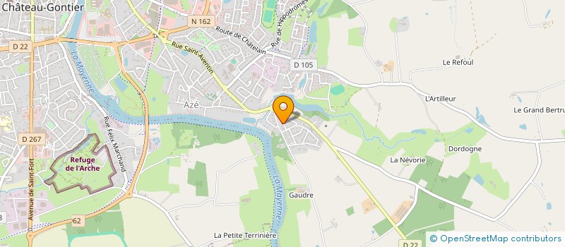 localisation de l'entreprise ENCES  CHATEAU-GONTIER-SUR-MAYENNE