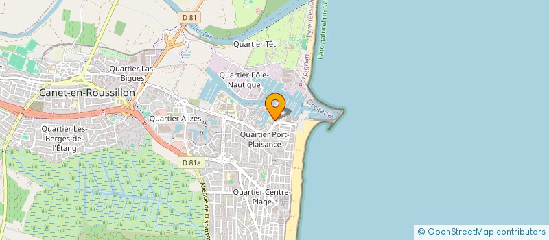 localisation de l'entreprise ENCHERES SOLIDAIRES  CANET-EN-ROUSSILLON