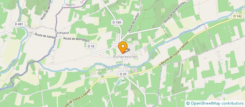 localisation de l'entreprise ENCLAVIA CONSTRUCTION à RICHERENCHES