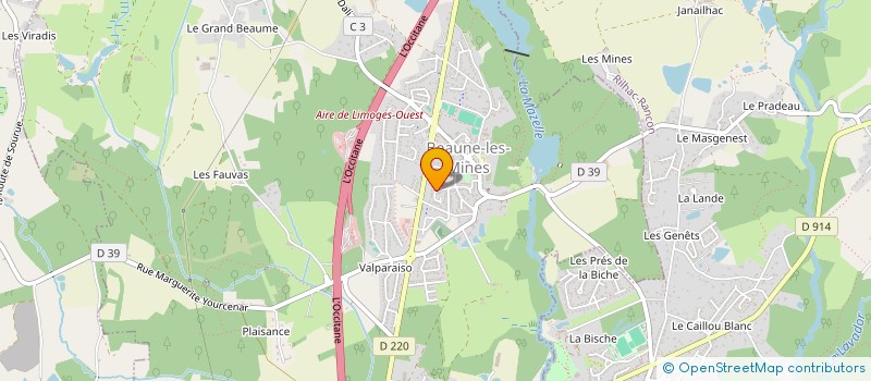 localisation de l'entreprise ENCO à LIMOGES