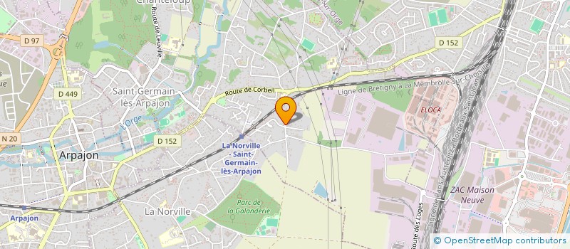localisation de l'entreprise ENCO IMMOBILIER à SAINT-GERMAIN-LES-ARPAJON