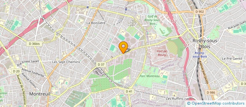 localisation de l'entreprise ENCOBA SARL à MONTREUIL