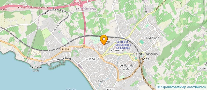 localisation de l'entreprise ENCOMBRETTE à SAINT-CYR-SUR-MER
