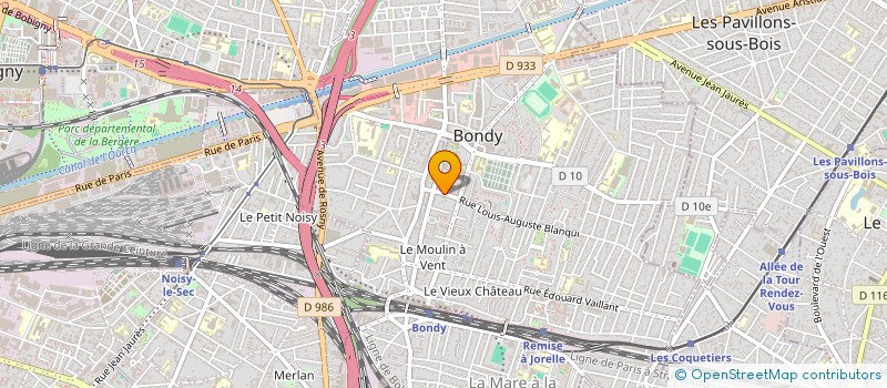 localisation de l'entreprise ENCONTRE PIERRE ET BENHAIM J J à BONDY