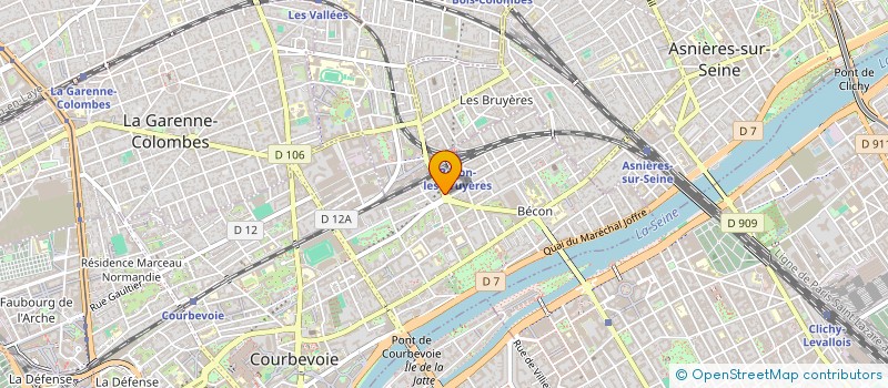 localisation de l'entreprise ENCOR'NET SERVICE INDUSTRIE à COURBEVOIE