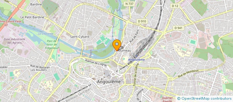 localisation de l'entreprise ENCORE + à ANGOULEME