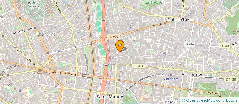 localisation de l'entreprise ENCORE BIS  MONTREUIL