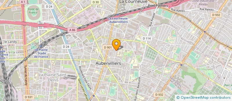 localisation de l'entreprise ENCORMELE  AUBERVILLIERS