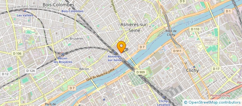 localisation de l'entreprise ENCOTEXT à ASNIERES-SUR-SEINE