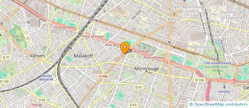 localisation de l'entreprise ENCOTRA à MONTROUGE