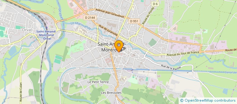 localisation de l'entreprise ENCOURAGEMENT DU DEVOUEMENT ET DU BENEVOLAT à SAINT-AMAND-MONTROND