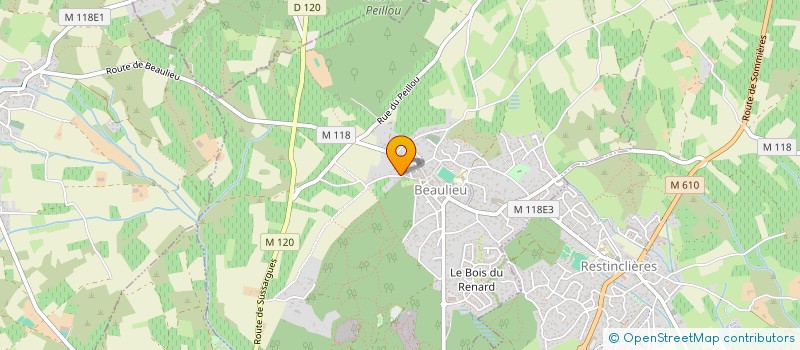 localisation de l'entreprise ENCOVAR  BEAULIEU