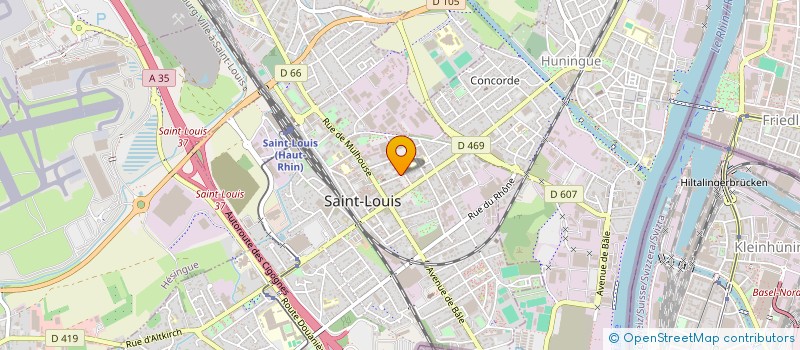 localisation de l'entreprise ENCRAGE à SAINT-LOUIS