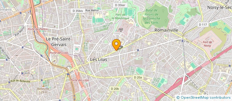 localisation de l'entreprise ENCRAGES à LES LILAS