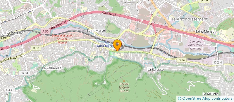 localisation de l'entreprise ENCRE BLEUE à MARSEILLE
