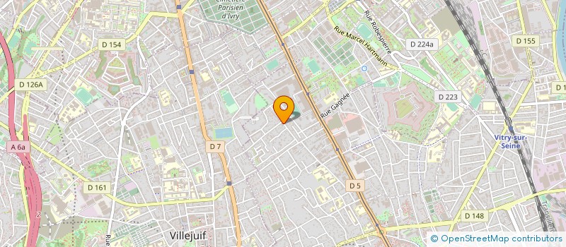 localisation de l'entreprise ENCRE BRUNE à VITRY-SUR-SEINE