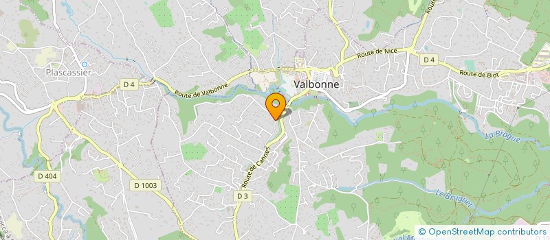 localisation de l'entreprise ENCRE DU SUD  VALBONNE