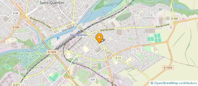 localisation de l'entreprise ENCRE ET SERVICES ADPS SODICLAR à SAINT-QUENTIN