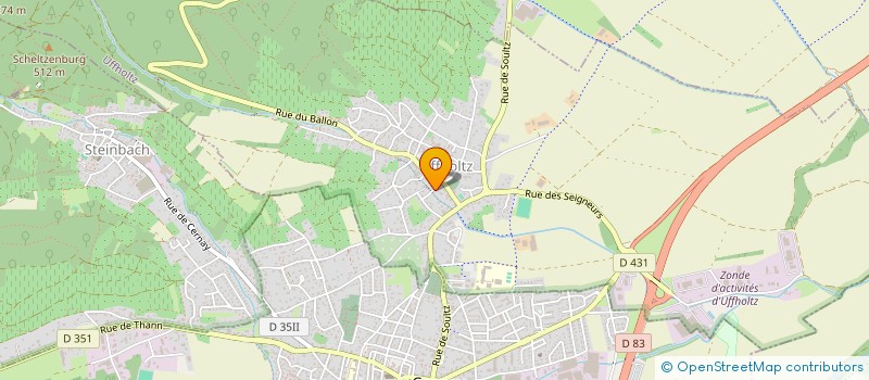 localisation de l'entreprise ENCRE ET VERRE  UFFHOLTZ