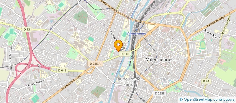 localisation de l'entreprise ENCRE HERMANE à VALENCIENNES