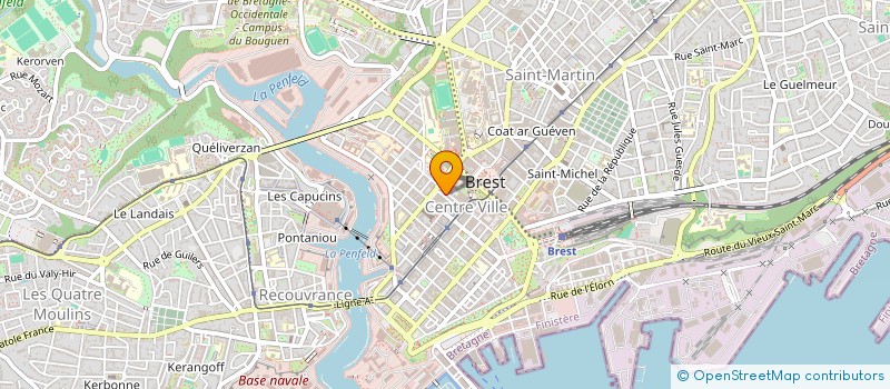 localisation de l'entreprise ENCRE MARINE à BREST